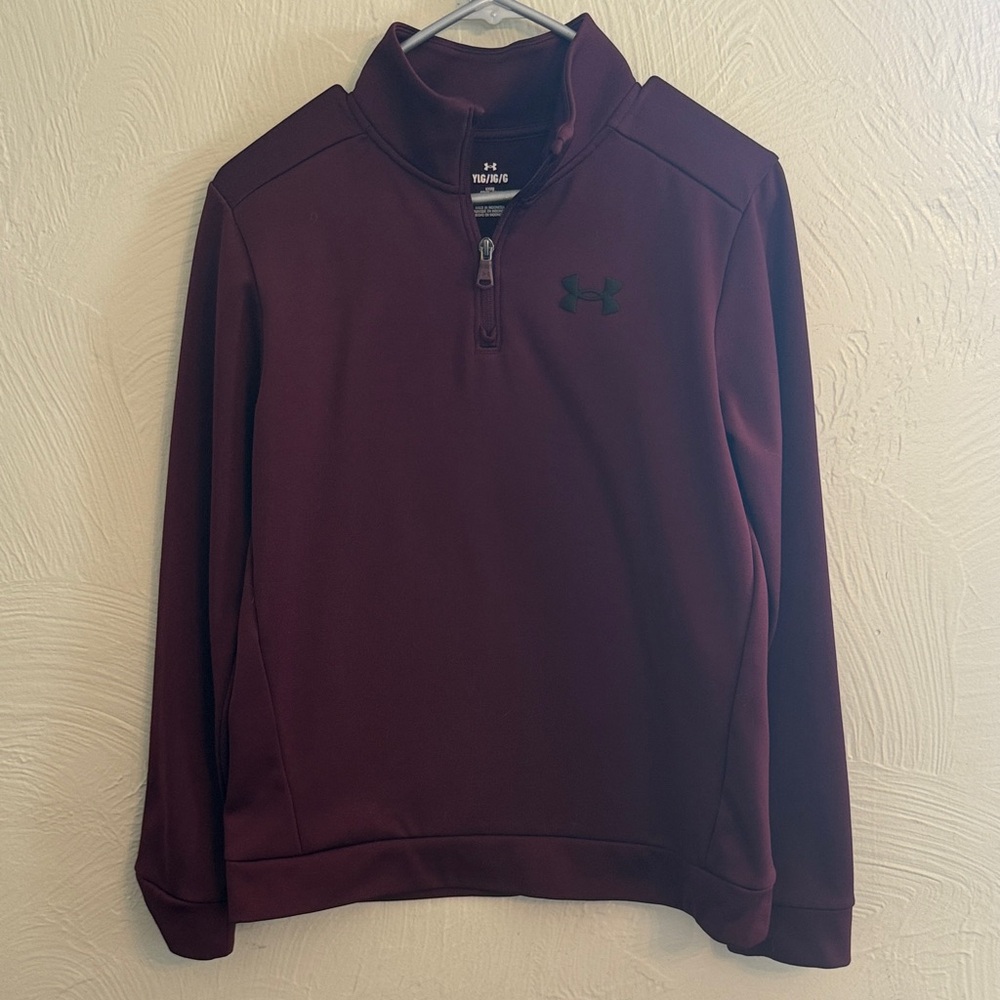 Under Armour Burgundy Quarter-Zip Pullover